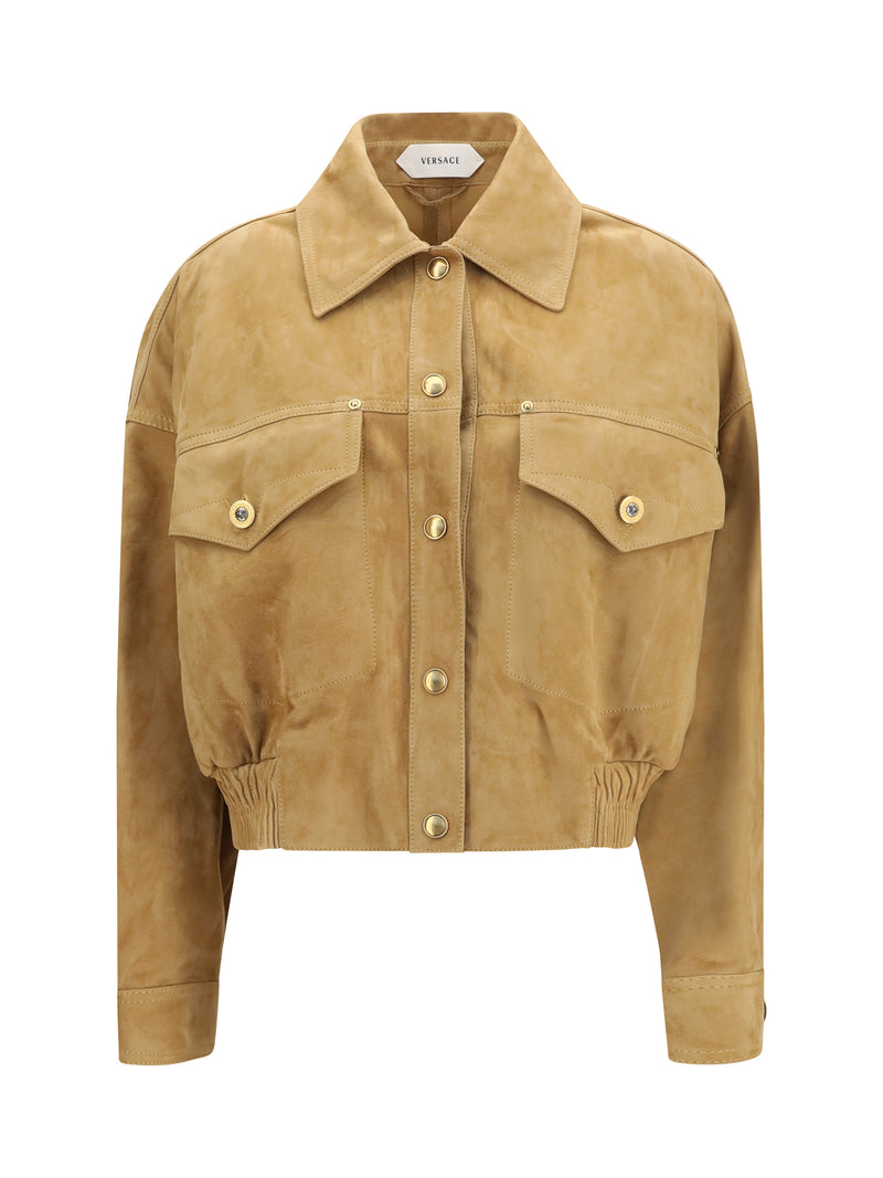 Versace Versace Suede Blouson Jacket - World Class Fashion