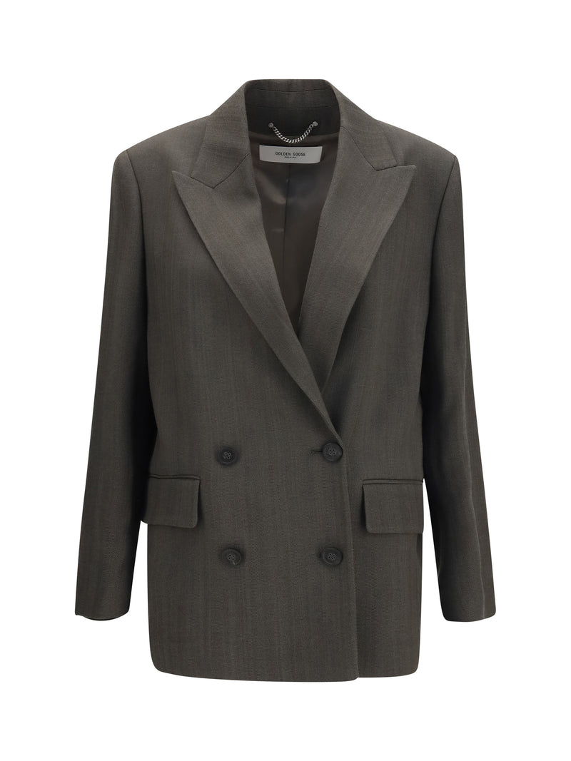 Golden Goose Golden Goose Double-breasted Blazer Deep Tundra - World Class Fashion
