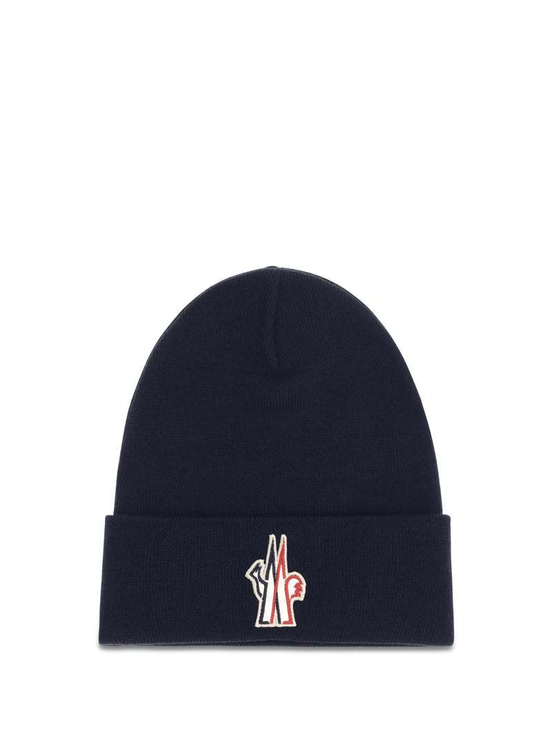 Moncler Grenoble Moncler Grenoble Wool Beanie Navy - World Class Fashion