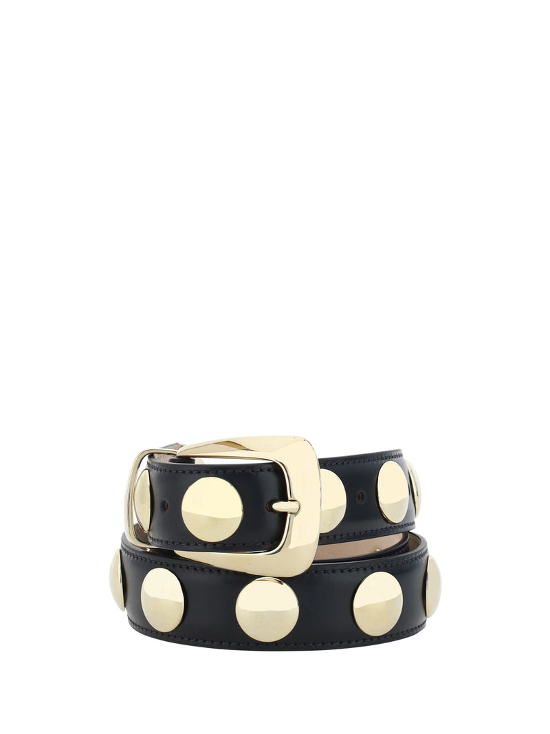 Khaite Cinturón de piel Benny de Khaite negro - World Class Fashion