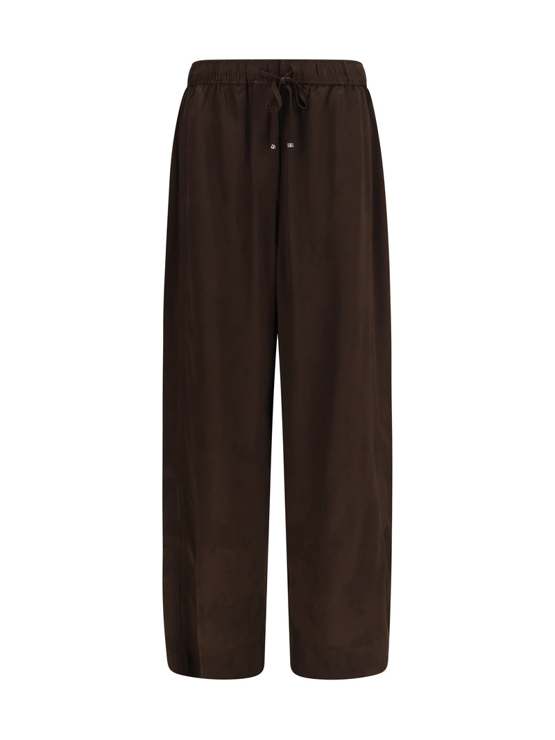 Ganni Ganni Satin Drawstring Pants Demitasse - World Class Fashion