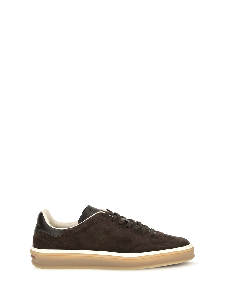 Loro Piana Loro Piana Suede Tennis Walk Sneakers - World Class Fashion
