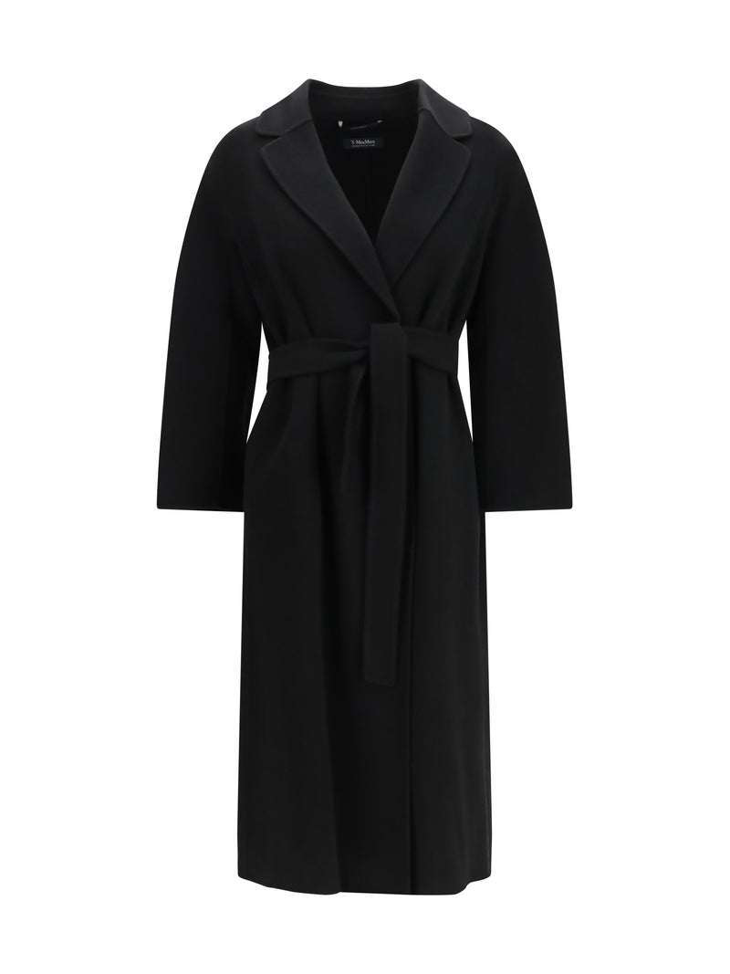 'S Max Mara 'S Maxmara Esturia Virgin Wool Coat Black - World Class Fashion