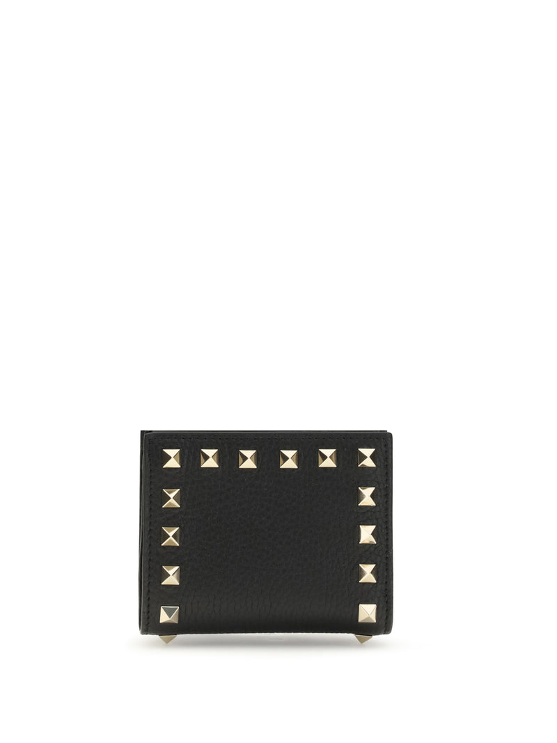 Valentino Garavani Valentino Garavani Rockstud Wallet Nero - World Class Fashion