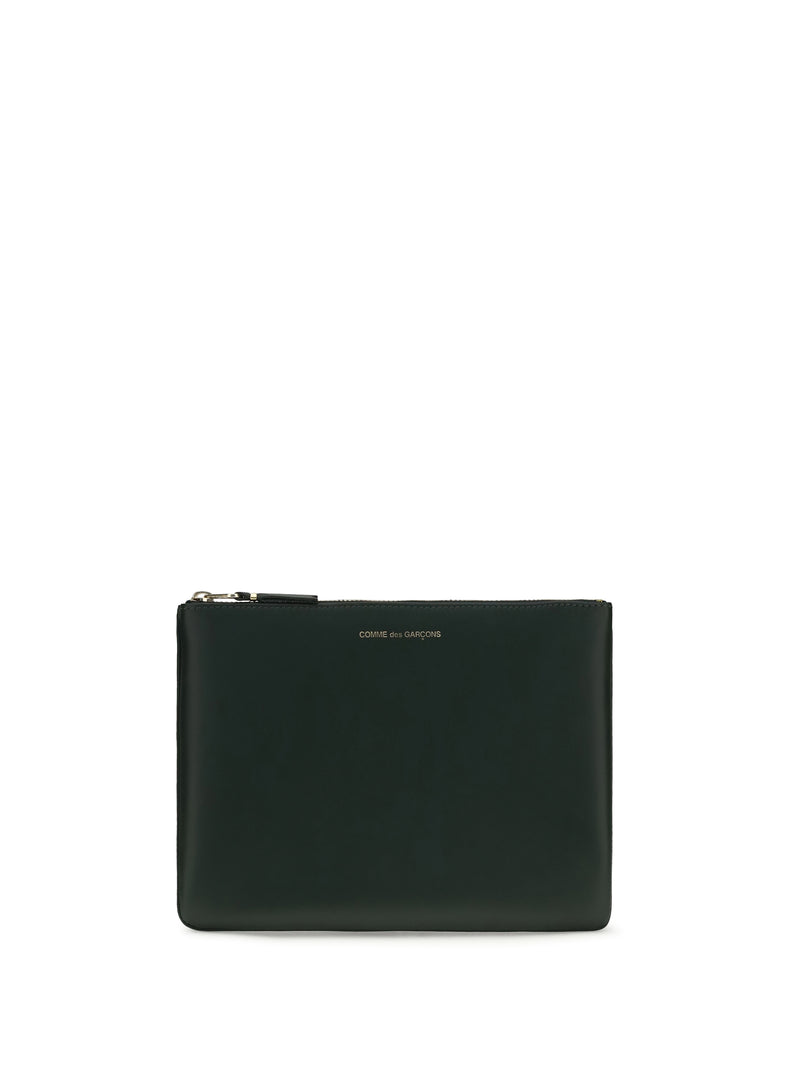 Comme Des Garçons Comme Des Garçons Leather Pouch Bottle Green - World Class Fashion