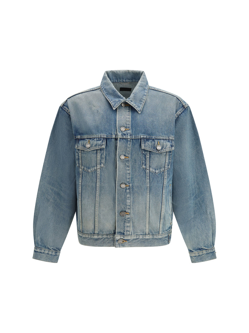Saint Laurent Saint Laurent Denim Trucker Jacket Sky Blue - World Class Fashion