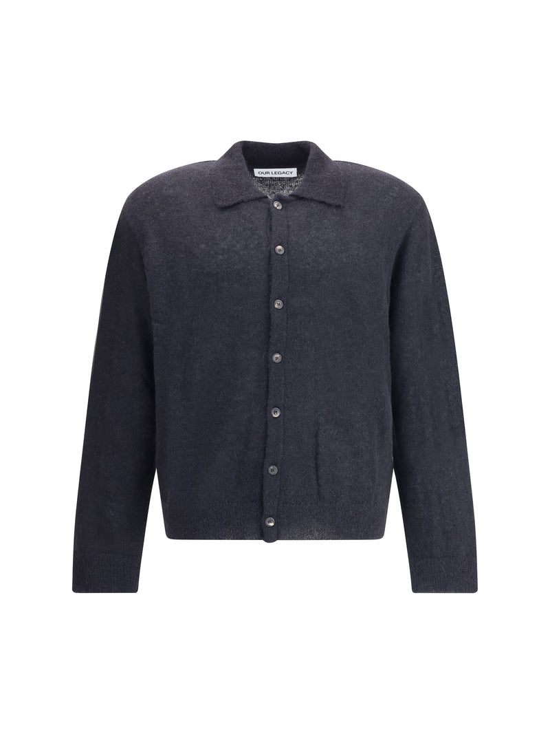 Our Legacy Our Legacy Alpaca Cardigan Black Fuzzy - World Class Fashion