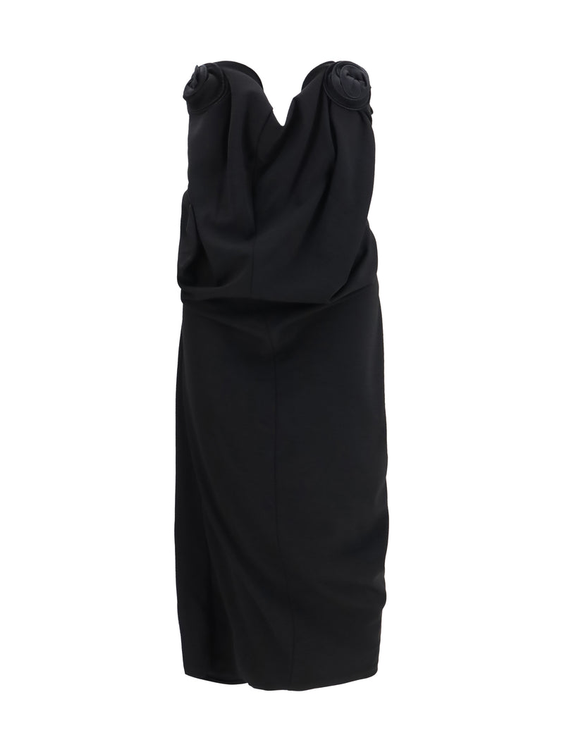 Magda Butrym Magda Butrym Draped Dress Black Women - World Class Fashion
