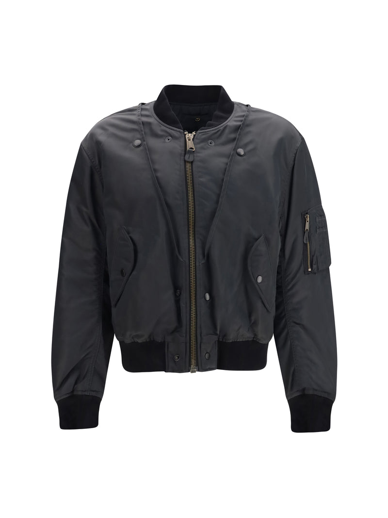 Margiela Margiela Reversible Bomber Jacket Dark Grey - World Class Fashion