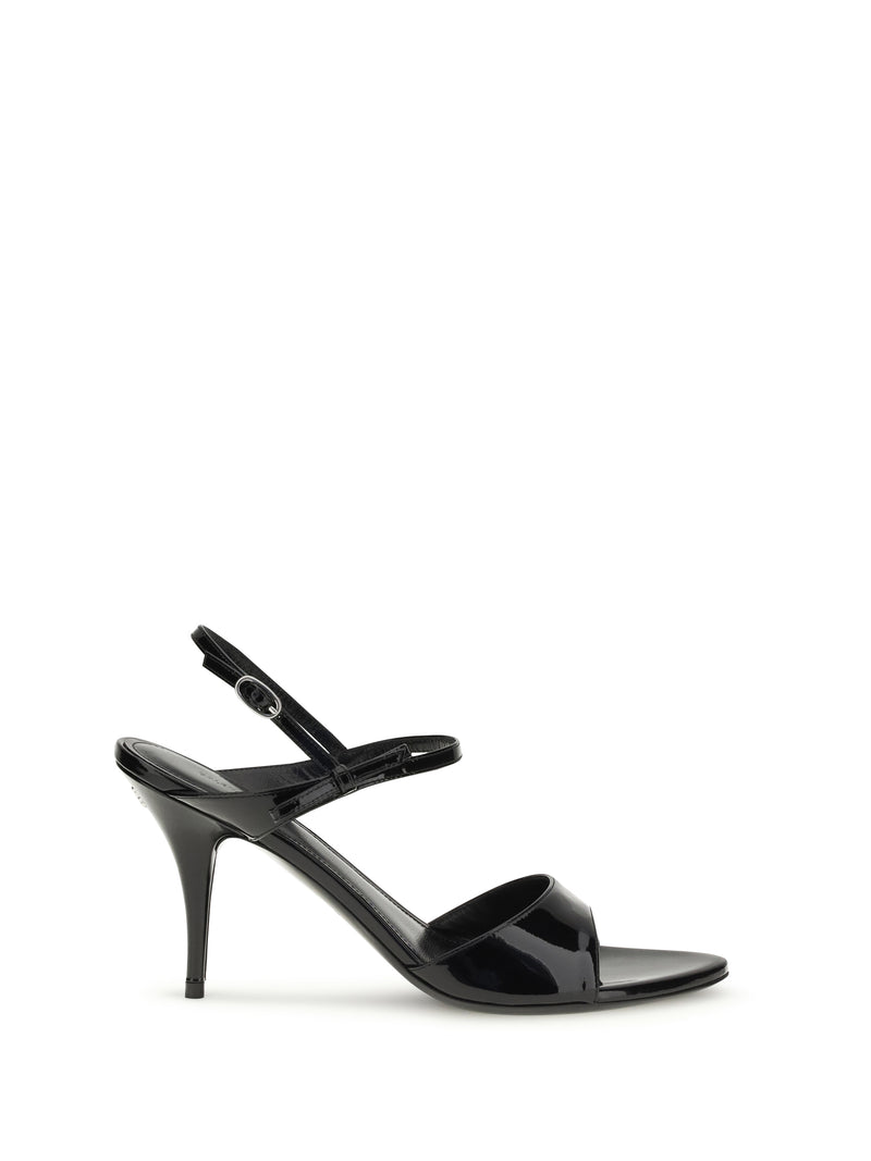 Balenciaga Balenciaga Avenue Bow Sandals Black/Silver Women - World Class Fashion