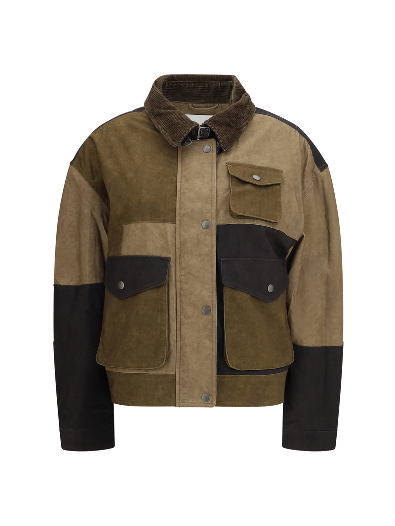 Marant Étoile Marant Étoile Risla Cotton Jacket Khaki - World Class Fashion