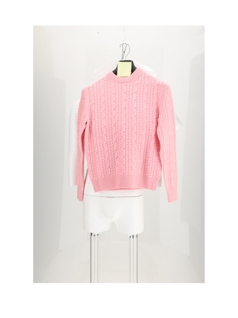 Dior Homme Dior Homme Knit Intrecciato Cashmere Pink - World Class Fashion