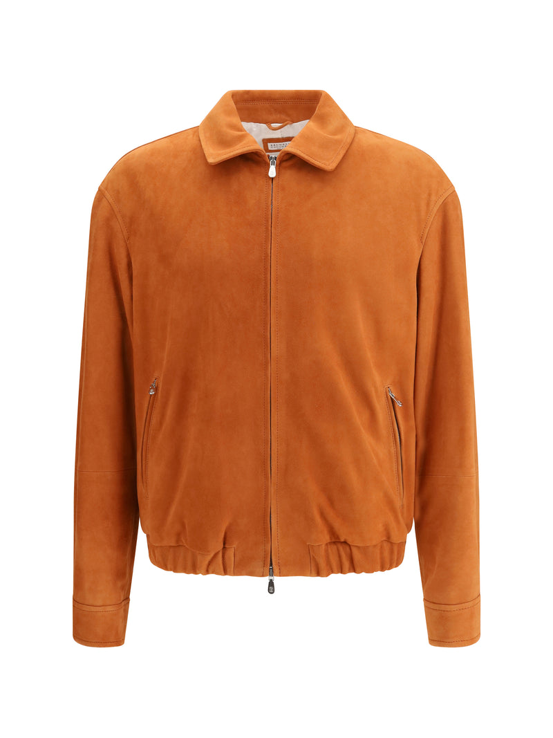 Brunello Cucinelli Brunello Cucinelli Elasticated Hem Jacket Apricot/Natural - World Class Fashion