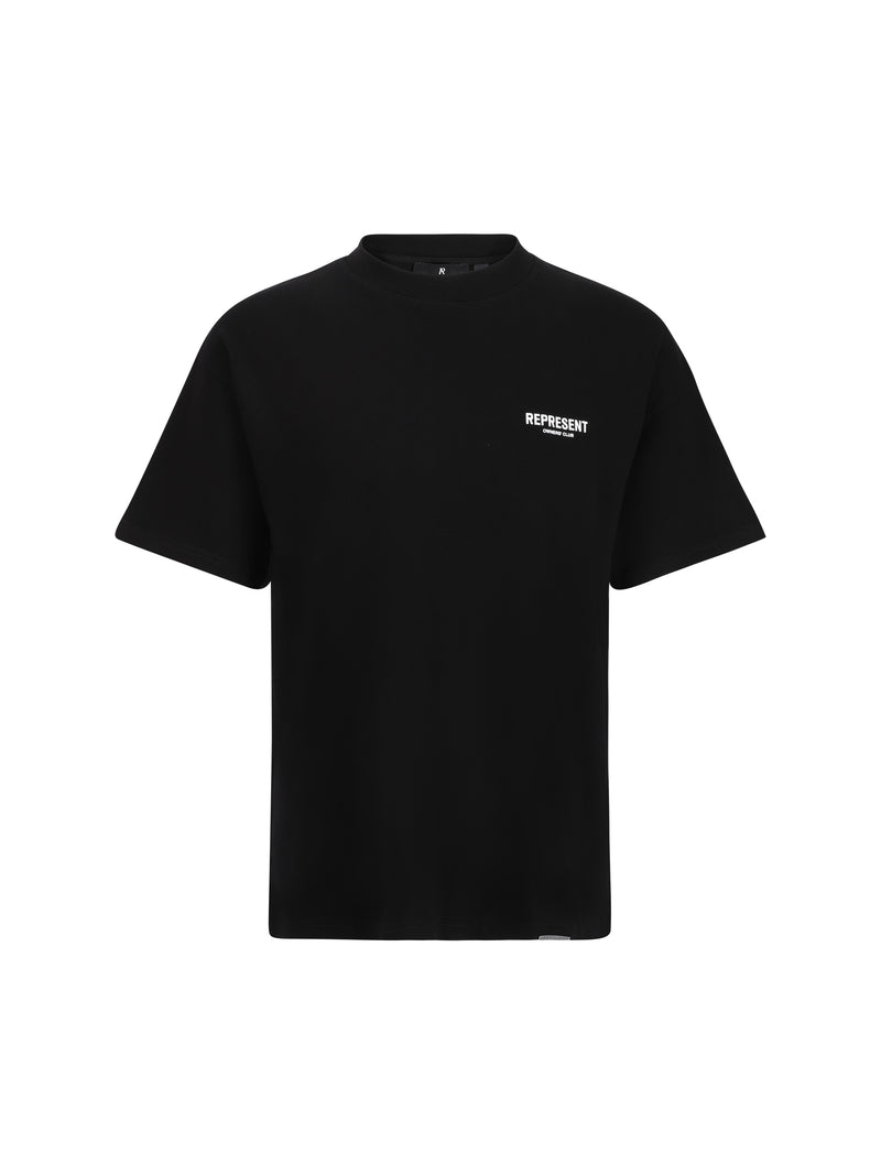 Represent Represent Camiseta de algodón negra para hombre - World Class Fashion