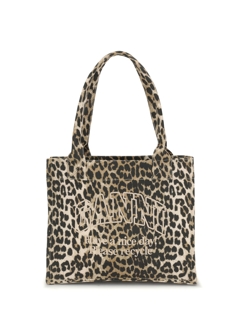 Ganni Bolso Tote con Estampado de Leopardo Ganni para Mujer - World Class Fashion