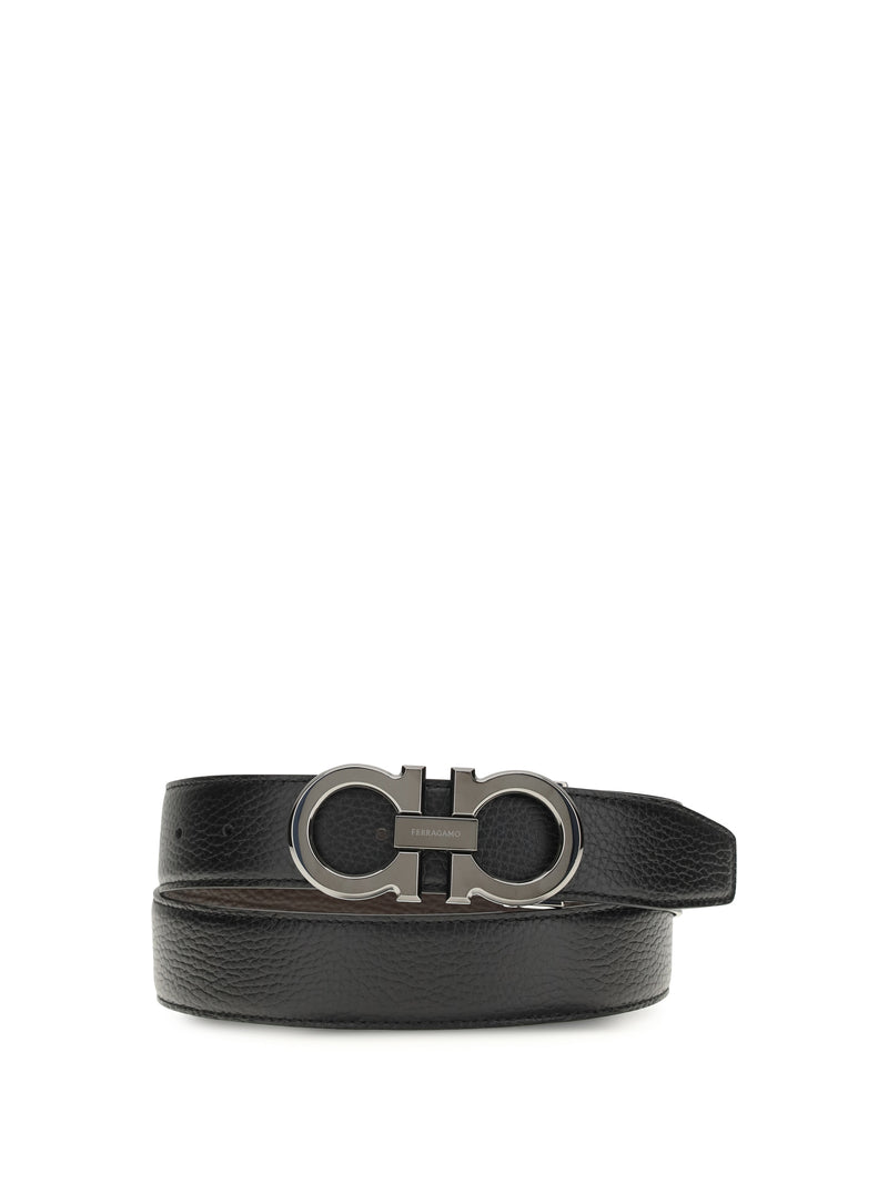 Ferragamo Cinturón de cuero Ferragamo negro para hombre - World Class Fashion