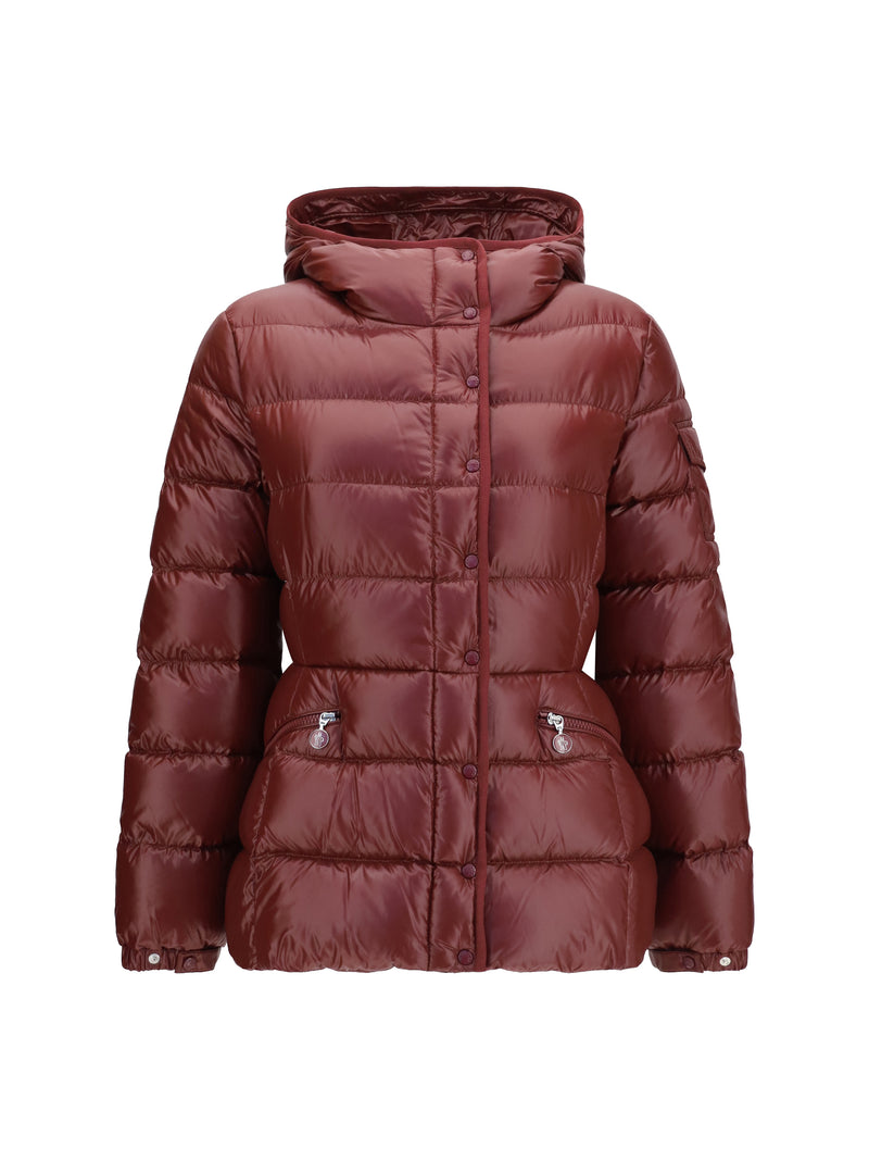 Moncler Moncler Barante Short Hooded Down Jacket Dark Red - World Class Fashion
