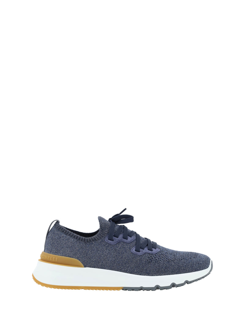 Brunello Cucinelli Brunello Cucinelli Cotton Sneakers Blue Men - World Class Fashion
