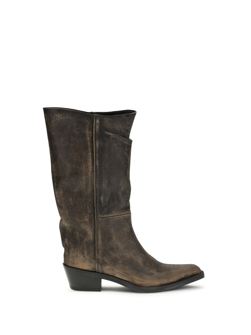 Khaite Khaite Clive Boots Vintage Black Women - World Class Fashion