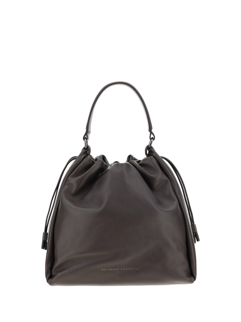Brunello Cucinelli Brunello Cucinelli Leather Shoulder Bag Testa Moro - World Class Fashion