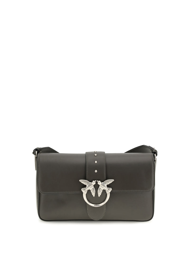 Pinko Pinko Love One Shoulder Bag Verde Fango-Old Silver - World Class Fashion