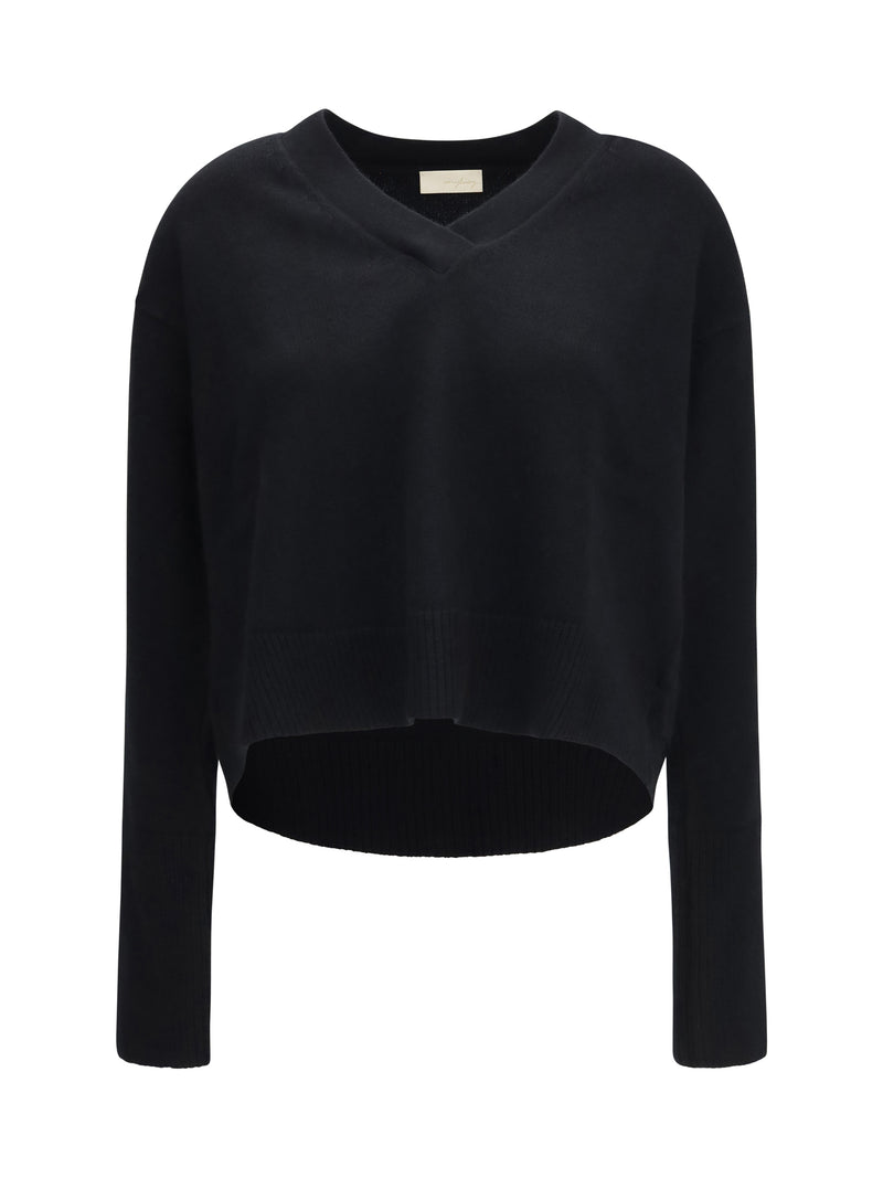 Verybusy Verybusy Cashmere V-neck Sweater Asphalt - World Class Fashion
