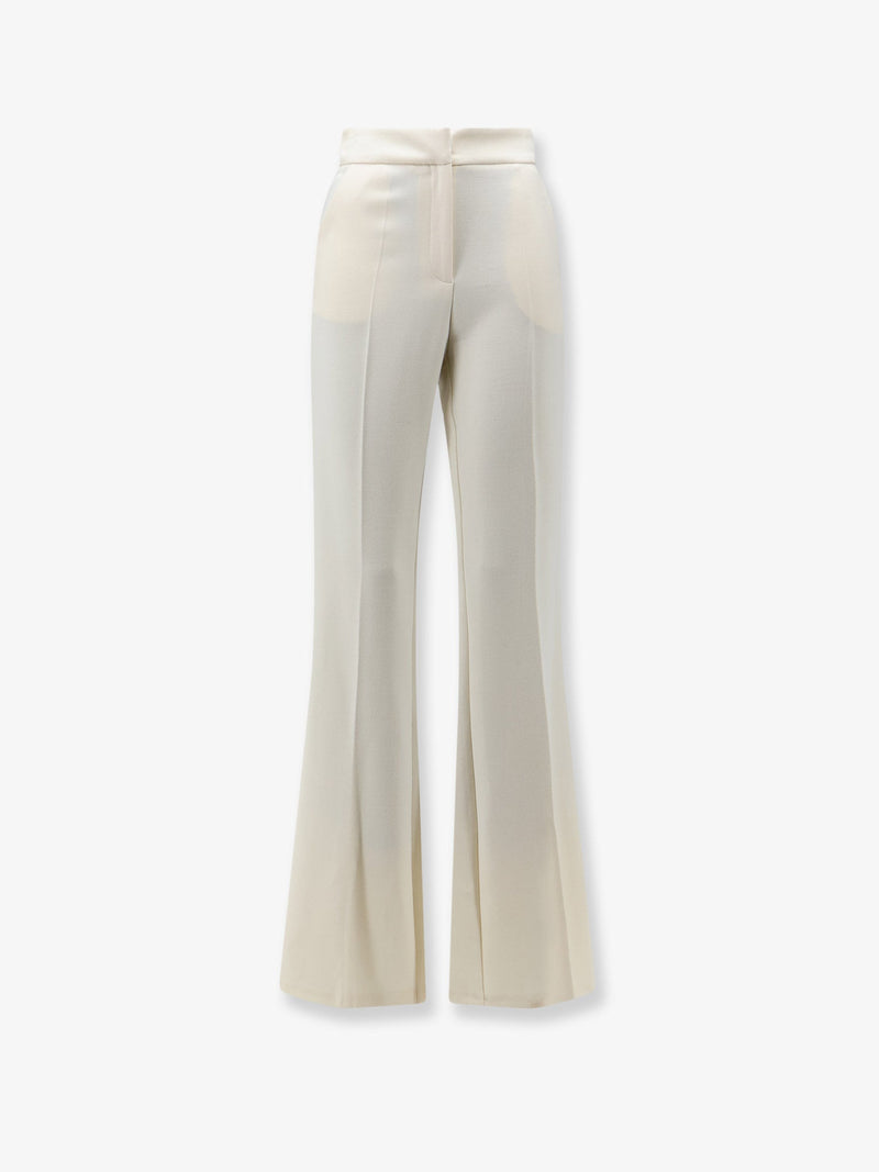 Actualee Actualee Rayon Blend Trousers Beige Women - World Class Fashion