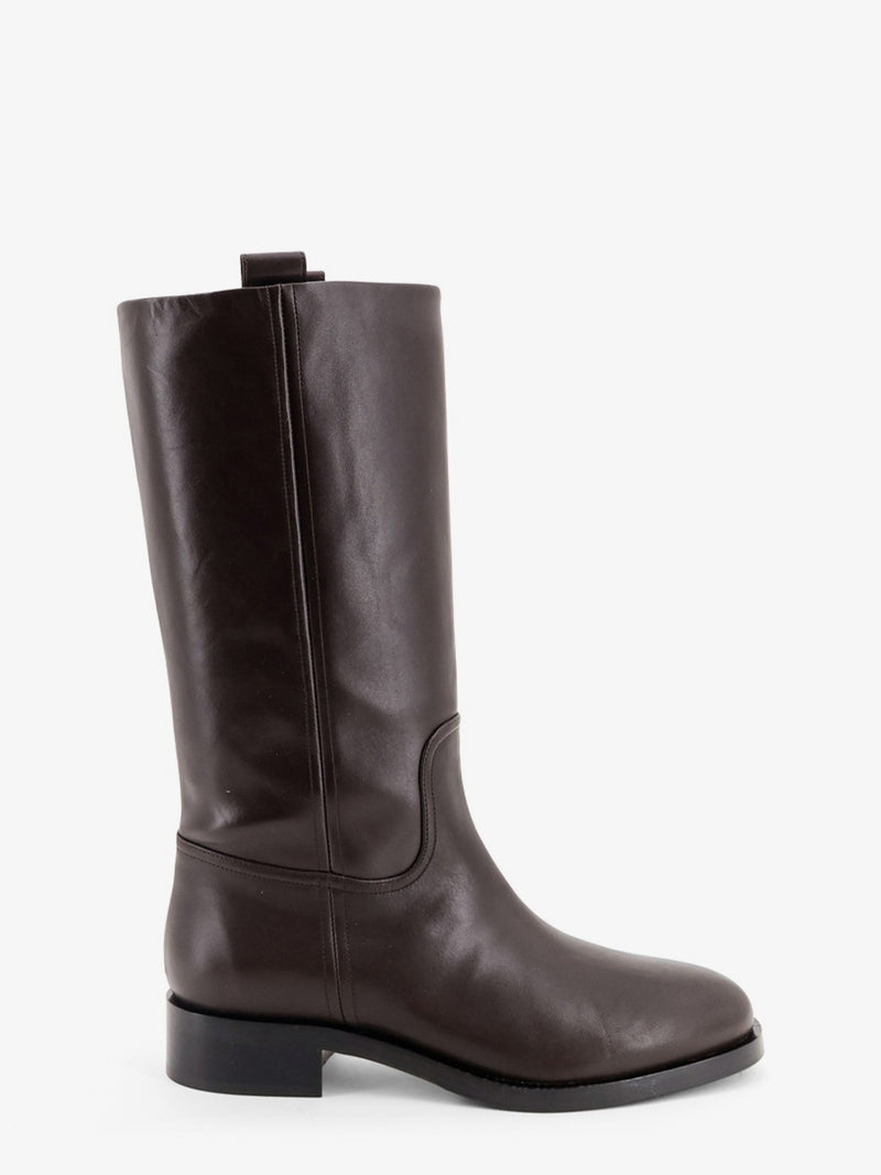 Aeyde Aeyde Theo Knee-High Leather Boots Brown - World Class Fashion