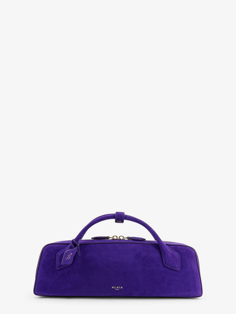 Alaia Alaia Teckel Clutch Suede Handbag Purple - World Class Fashion