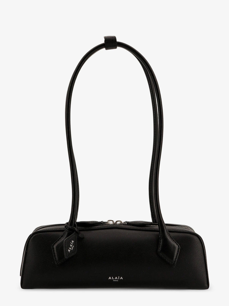 Alaia Alaia Teckel Small Leather Shoulder Bag Black - World Class Fashion