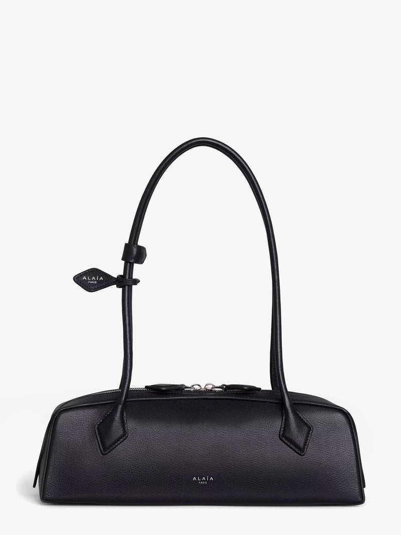 Alaia Alaia Le Teckel Medium Leather Shoulder Bag Black - World Class Fashion