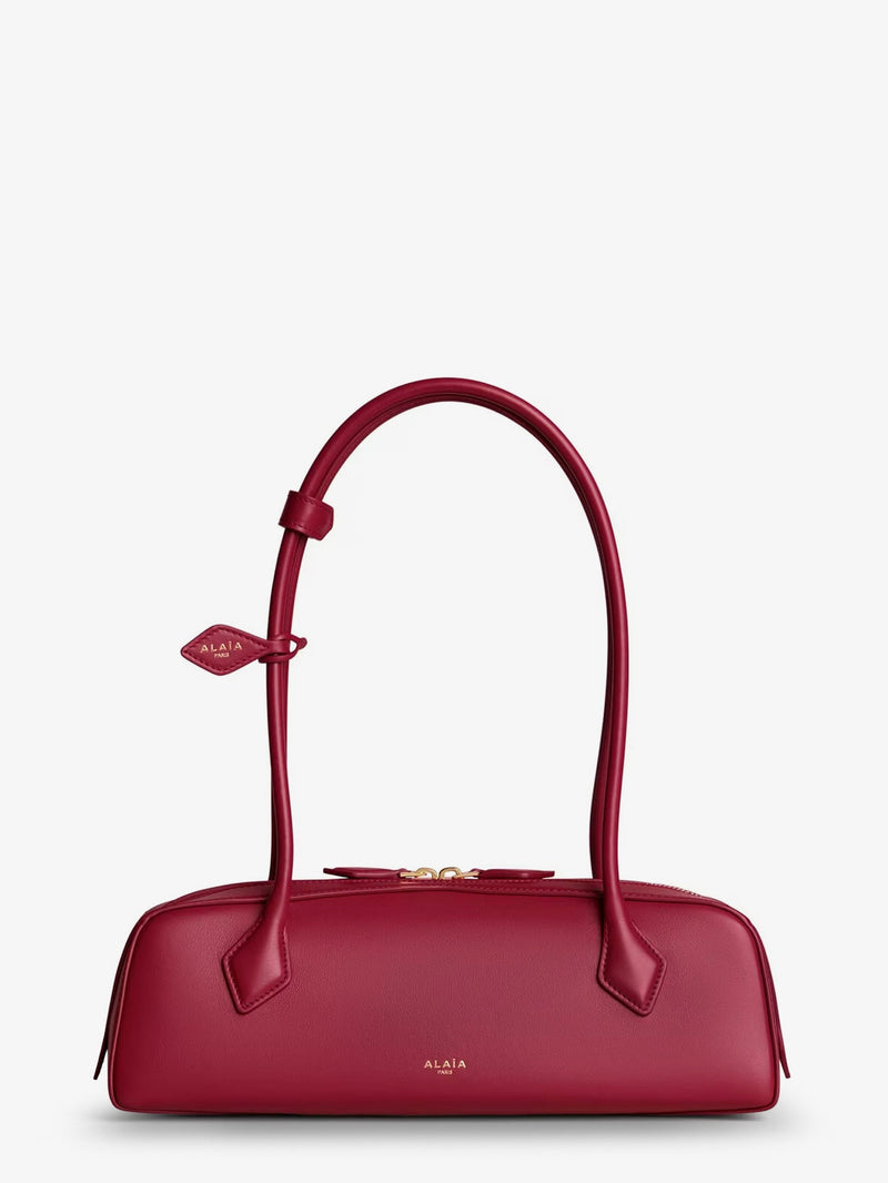 Alaia Alaia Le Teckel Leather Shoulder Bag Red - World Class Fashion