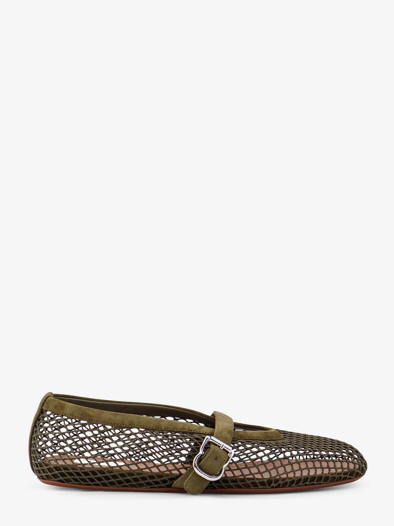 Alaia Alaia Mesh Ballet Flats Green Women - World Class Fashion