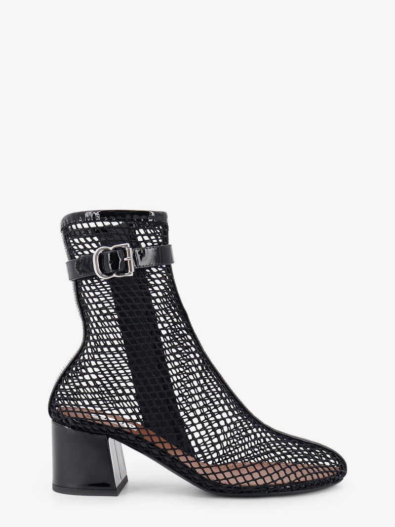 Alaia Alaia 55 Mesh and Patent Leather Boots Black Women - World Class Fashion