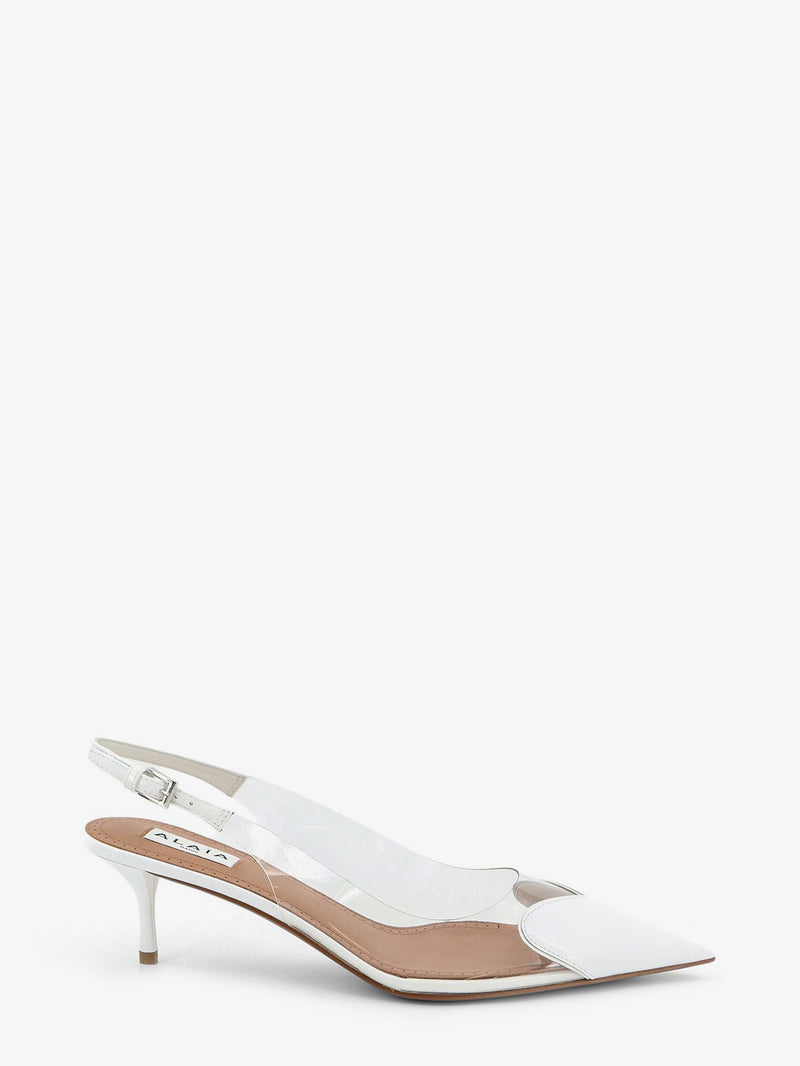 Alaia Alaia Le Coeur Slingback Pvc And Leather Pumps - World Class Fashion