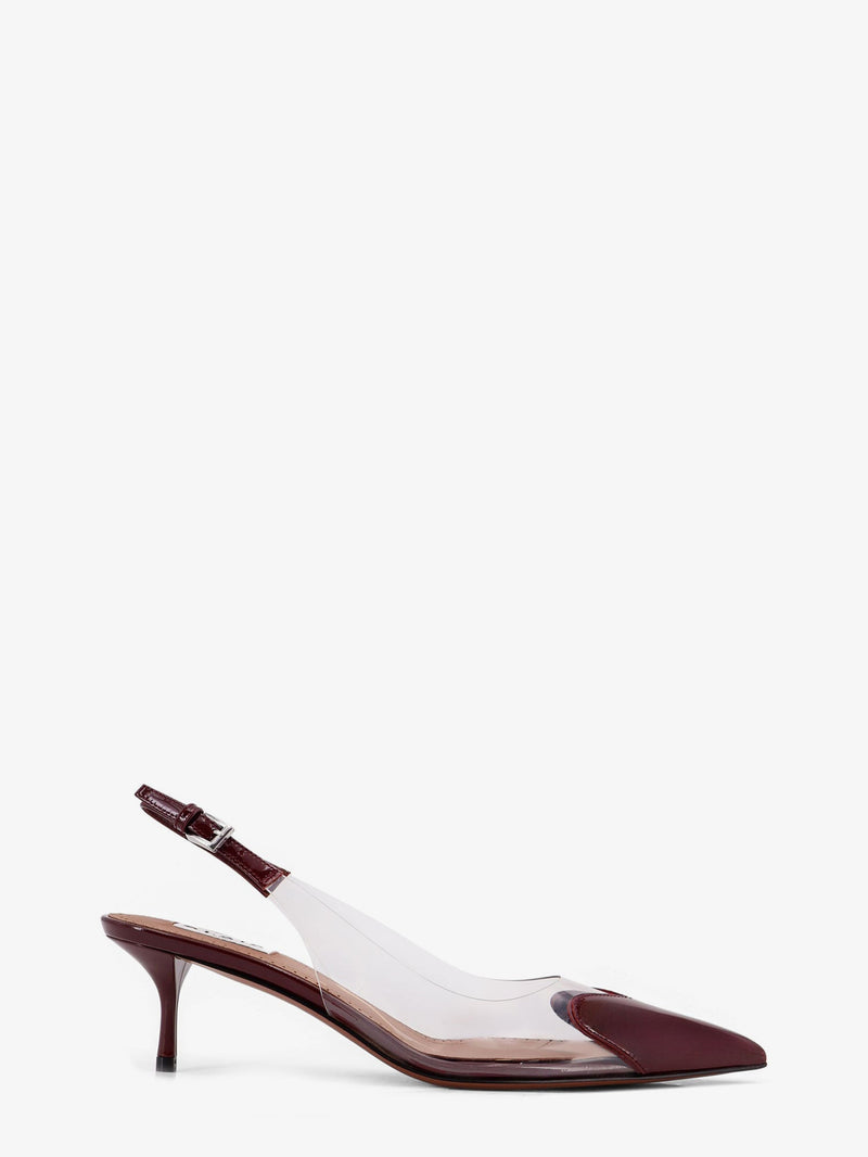 Alaia Alaia Le Coeur Pvc And Leather Slingback Décolleté - World Class Fashion
