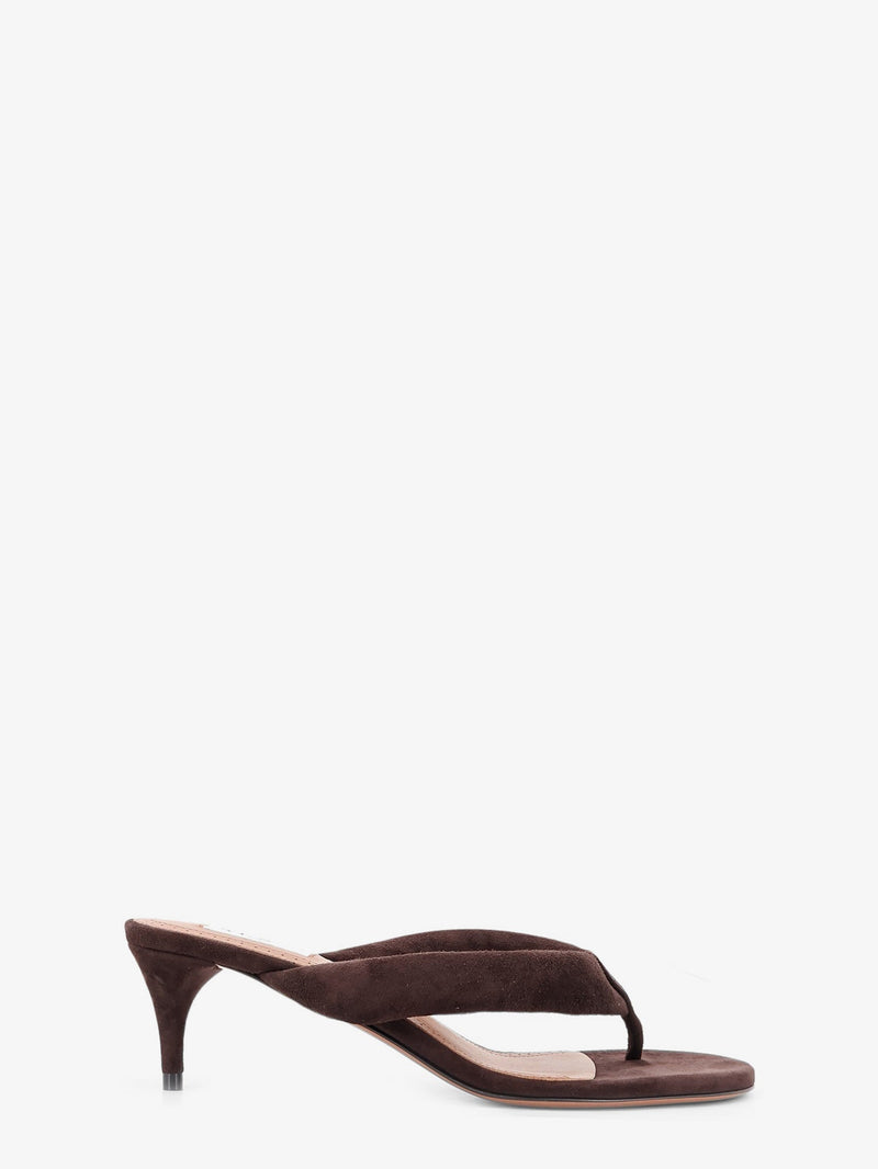 Alaia Alaia Suede Heeled Sandals - World Class Fashion