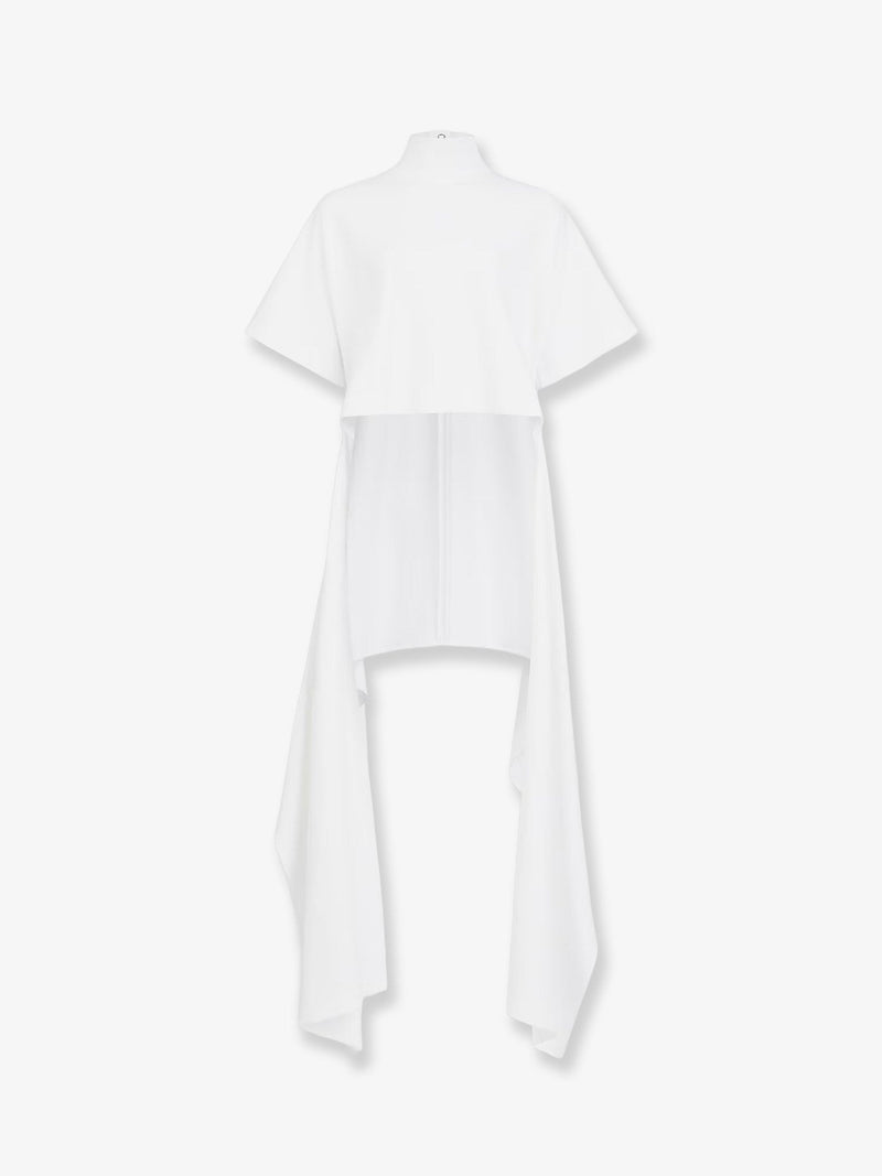 Alaia Alaia Asym Cotton Blend T-Shirt - World Class Fashion