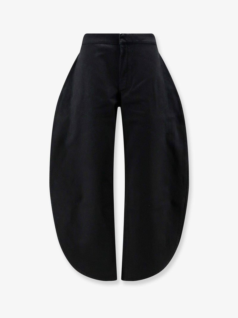 Alaia Alaia Petal Trousers Black Denim Women - World Class Fashion