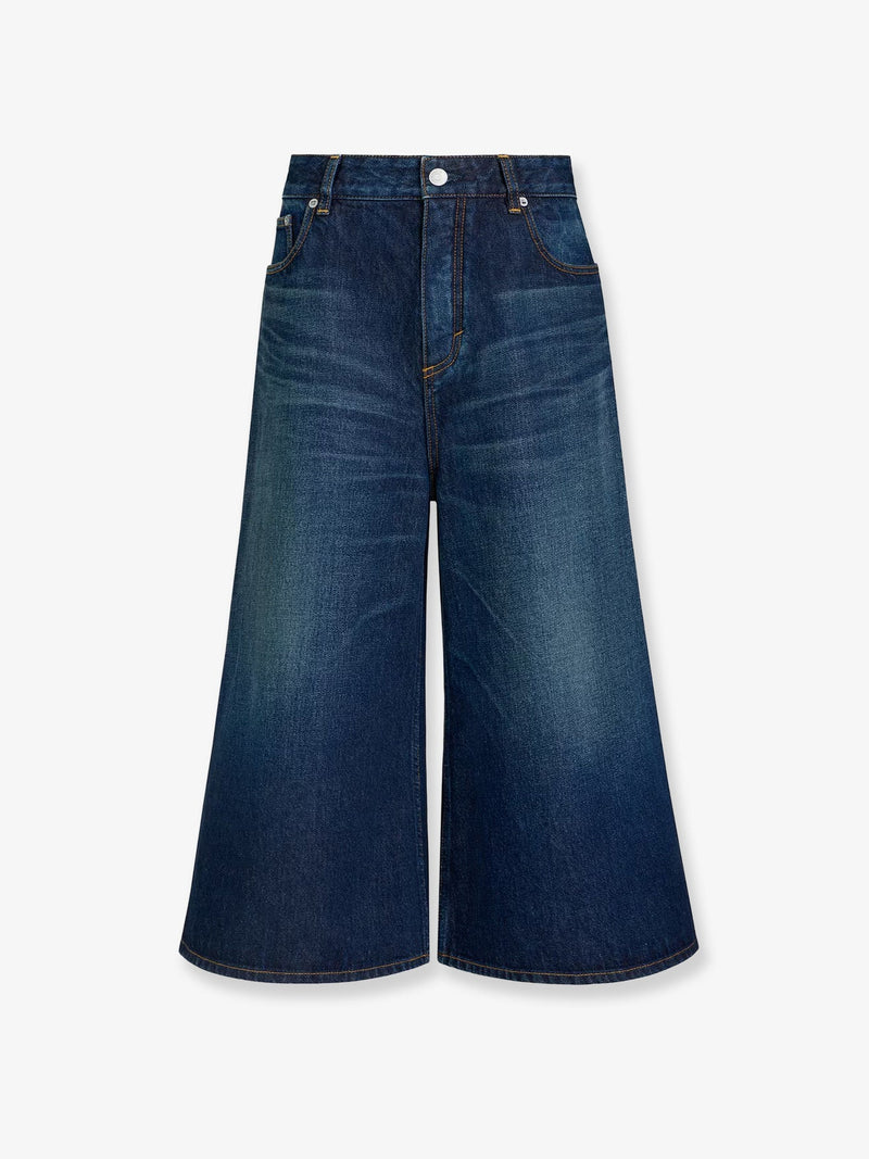 Alaia Alaia Denim Bermuda Shorts Blue Women - World Class Fashion