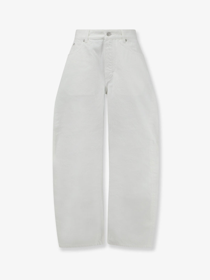Alaia Alaia Rodeo White Denim Trousers Women - World Class Fashion