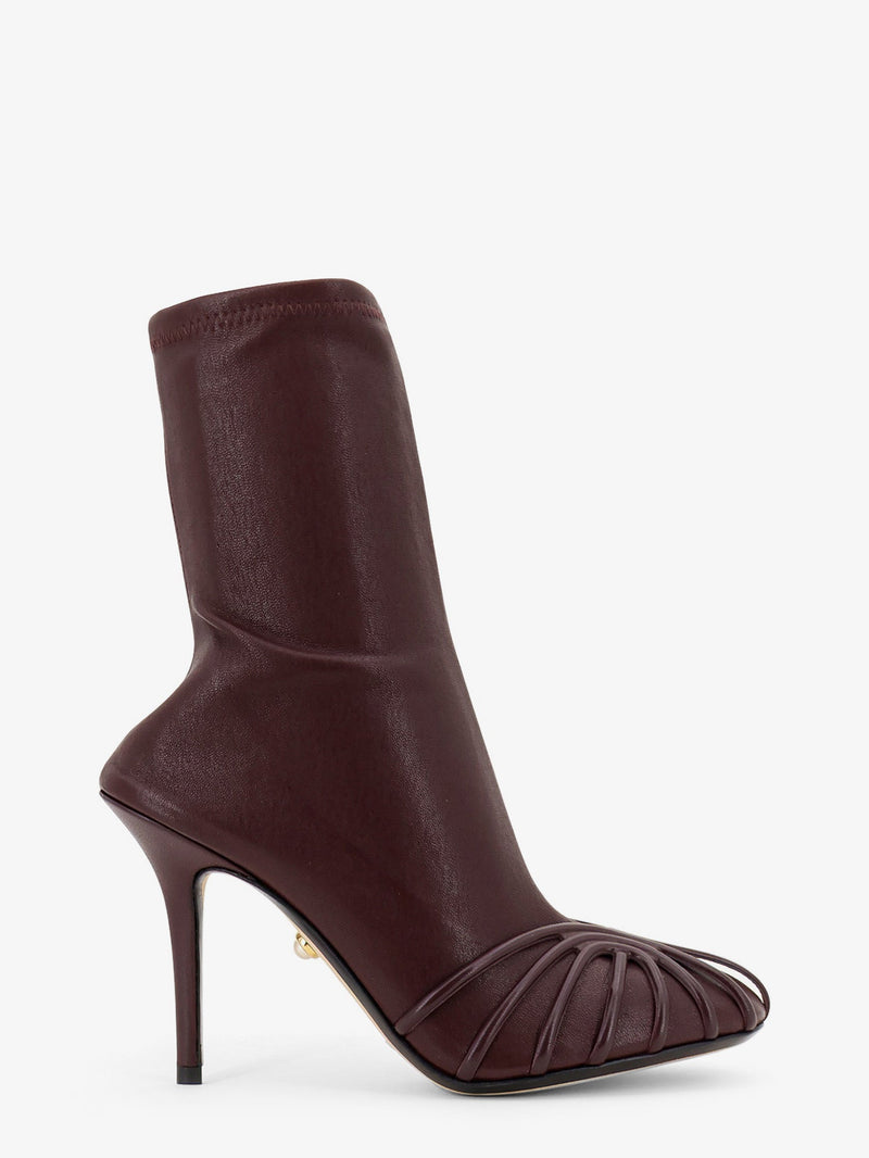 Alevi` Alevi` Karen Leather Boots Red - World Class Fashion