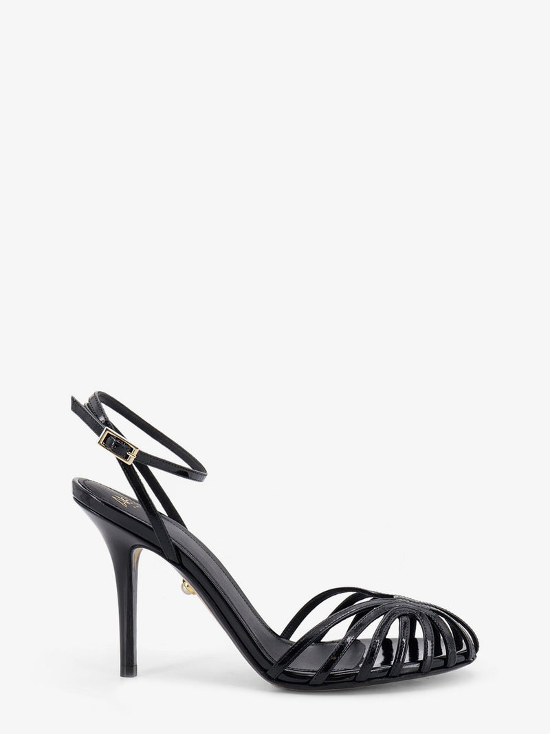 Alevi` Alevi` Blake 95 Patent Leather Sandals Black - World Class Fashion