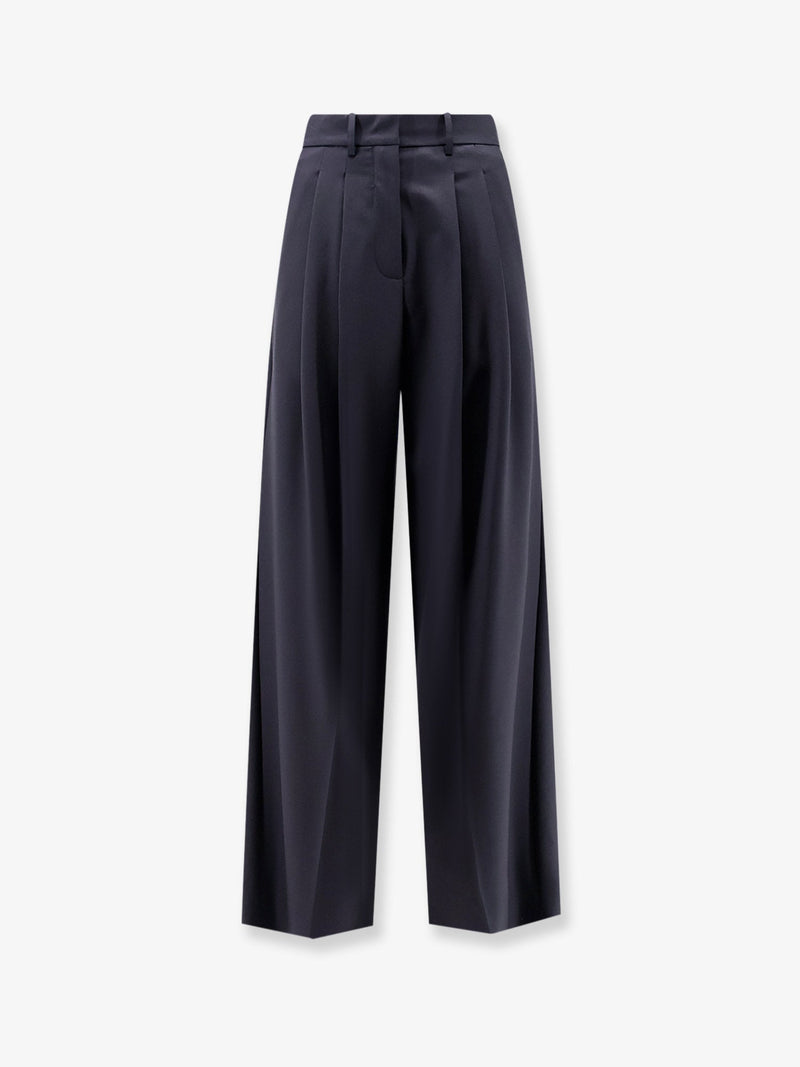 Alysi Alysi Wool Blend Trousers Blue Women - World Class Fashion