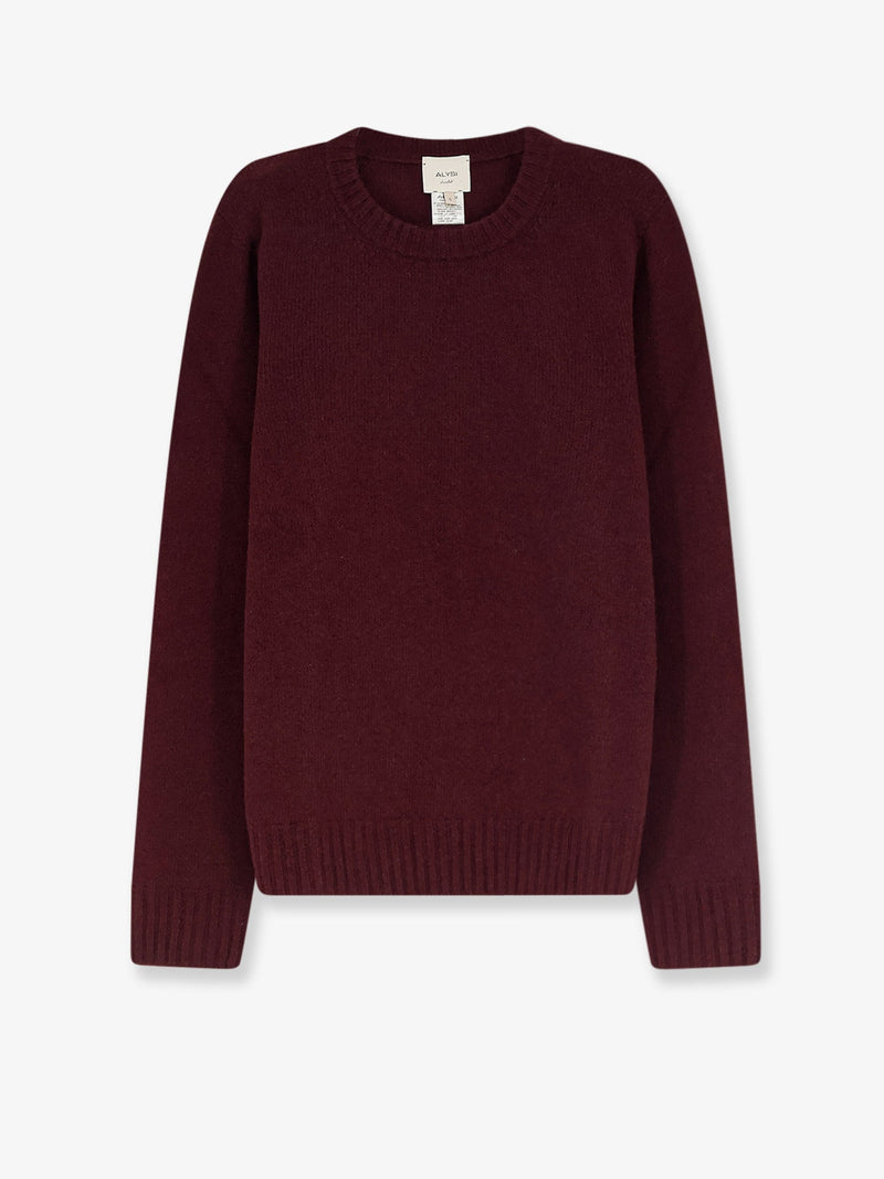 Alysi Alysi Merino Wool Cashmere Sweater Purple - World Class Fashion