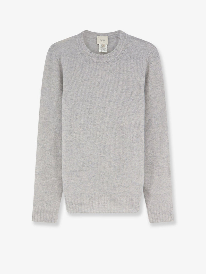 Alysi Alysi Merino Wool Cashmere Blend Sweater Grey - World Class Fashion