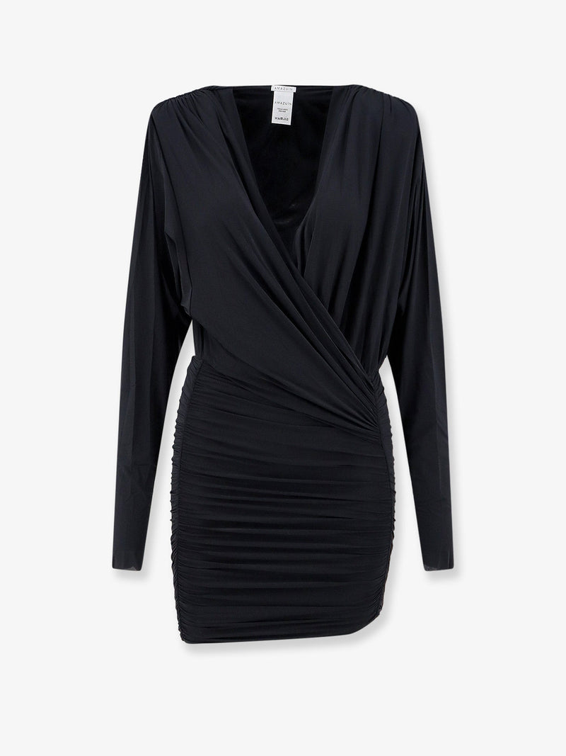 Amazuìn Amazuìn Sandy Stretch Jersey Mini Dress Black - World Class Fashion