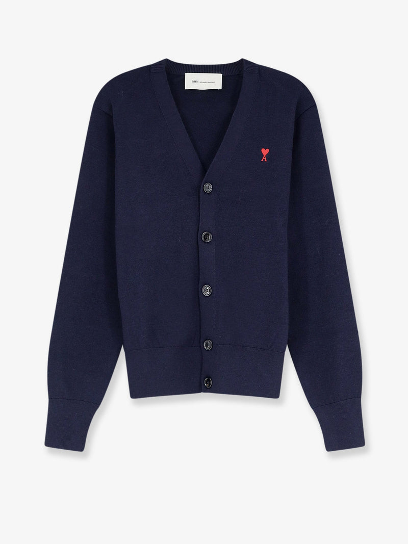 AMI Paris AMI Paris Wool Cardigan Blue Men - World Class Fashion