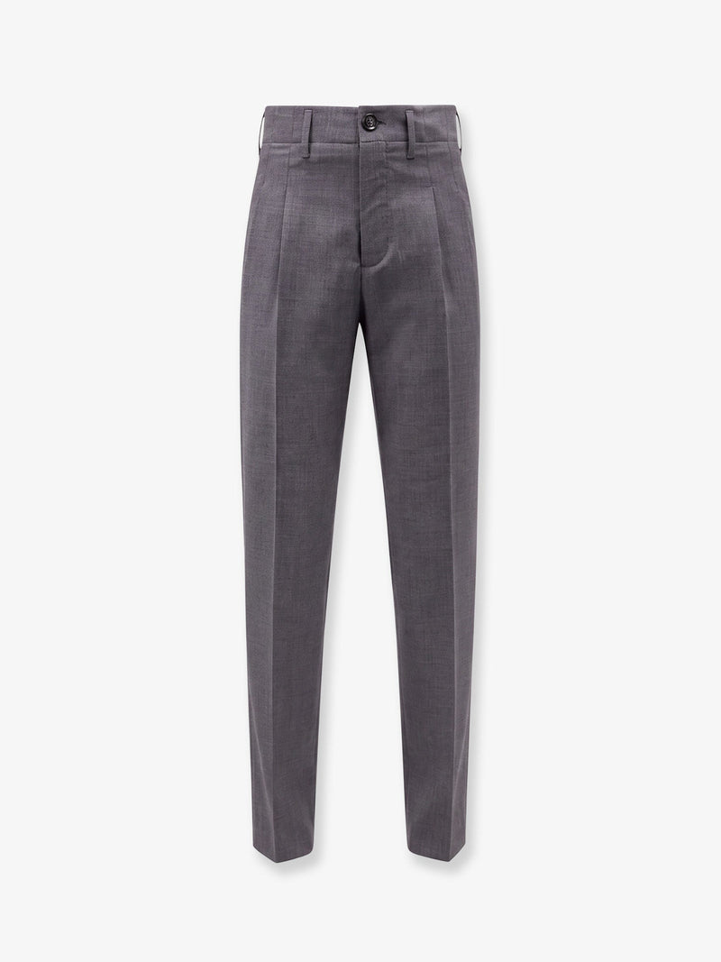 AMI Paris AMI Paris Virgin Wool Trousers Grey Men - World Class Fashion