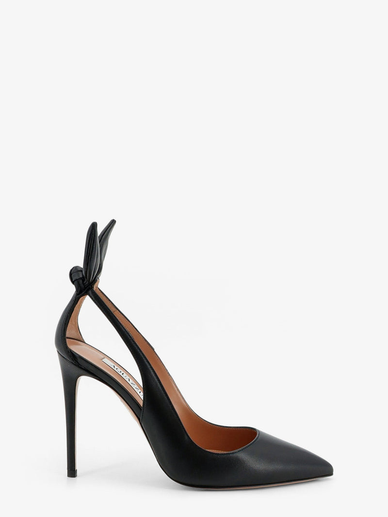 Aquazzura Aquazzura Bow Tie Leather Pumps - World Class Fashion
